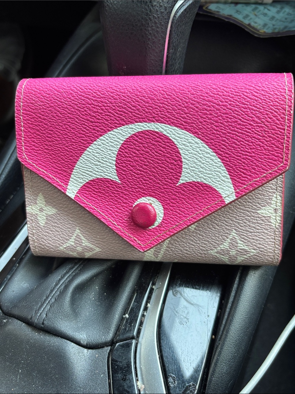 Louis Vuitton Escale Pink and Cream Envelope Wallet